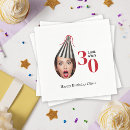 Search for 30th birthday napkins Milestone birthday party