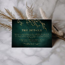 Search for green and gold wedding enclosure cards Accommodations
