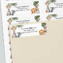 Search for baby animal return address labels Wild one