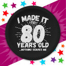 Search for 80th birthday plates Party
