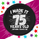 Search for 75th birthday plates Party