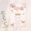 Search for gold princess baby shower invitations Fairy tale