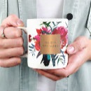 Search for watercolor flowers mugs Navy blue