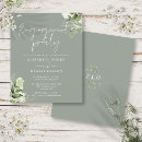 Search for green engagement party invitations We are engaged