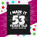Search for fifty third birthday cards Funny