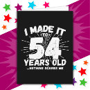 Search for 54th birthday cards Funny
