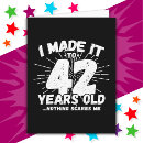 Search for 42nd birthday cards Funny