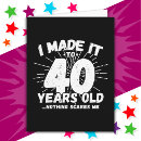 Search for 40 years birthday cards 40th