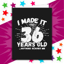 Search for 36th birthday cards Funny