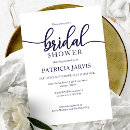 Search for blue and white bridal shower invitations Typography