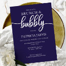 Search for navy blue bridal brunch invitations Typography