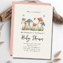 Search for mushroom baby shower invitations Pink