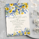 Search for dusty blue and yellow wedding invitations Botanical