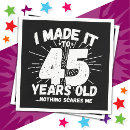Search for 45th birthday decor Funny