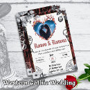 Search for gothic red and black wedding invitations Moody