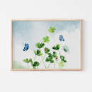 Search for four leaf clover posters Watercolor