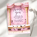 Search for ballerina thank you cards Pink and gold