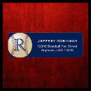 Search for baseball return address labels Blue