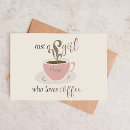 Search for cute coffee note cards Retro