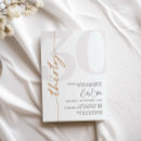 Search for black and white 30th birthday invitations Typography