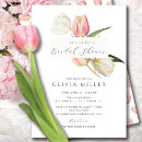 Search for tulip bridal shower invitations Calligraphy