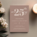 Search for 25th anniversary invitations Typography