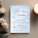 Search for blue anniversary invitations Elegant