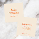 Search for orange business cards Modern