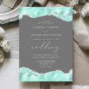 Search for aqua and grey wedding invitations Elegant