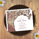 Search for oak tree invitations Carved heart