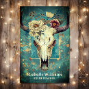 Search for cow skull business cards Rustic