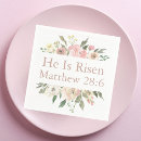 Search for religious easter napkins He is risen