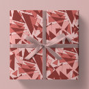 Search for geometric shapes wrapping paper Pink