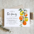 Search for orange christening invitations Botanical