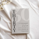 Search for 30 birthday invitations Thirty