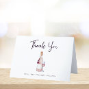 Search for wine thank you cards Blush pink