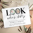 Search for funny photo invitations Black and white