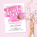 Search for trendy 21st birthday invitations Watercolor