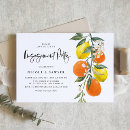 Search for orange engagement party invitations Botanical