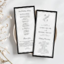 Search for thank you note for wedding programs Black and white