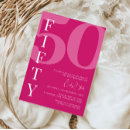 Search for rose 50th birthday invitations Modern