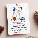 Search for little slugger baby shower invitations All star