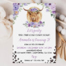 Search for purple cow print invitations For kids