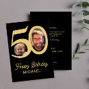 Search for 50th for man birthday cards Modern