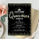 Search for gold mexican invitations Mis quince anos