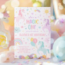 Search for unicorn 1st birthday invitations Pastel unicorn party