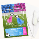 Search for football gender reveal invitations Blue