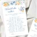 Search for bridal tea games Would she rather