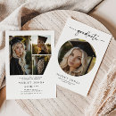 Search for grad party open house invitations Black and white