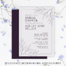 Search for eggplant bridal shower invitations Floral